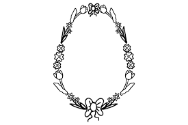 Download Decorative Easter Eggs Border Svg Cut File By Creative Fabrica Crafts Creative Fabrica SVG Cut Files