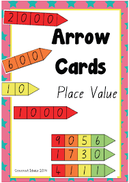 1 set of black ink only and 1 set of colored numbers. Arrow Cards Place Value The Arrow Cards Are Great When Teaching Number And Place Value Students Can Use Th Teaching Numbers Place Values Math Place Value