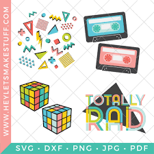 Free back in the 80's svg file. Totally Rad 80s Svgs Hey Let S Make Stuff