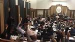 WATCH: Opposition parties walk council