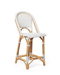 Created for those seeking french bistro flair in any dining area indoors or out, gresley's woven white pe wicker is paired with light brown faux bamboo for an authentic look. Riviera Stools Stools Serena And Lily
