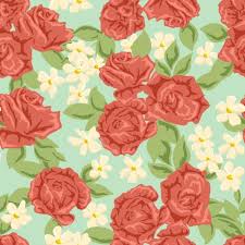Red Flower Seamless Pattern Vector Graphic Vector Flower Vector Pattern Free Download Flower Backgrounds Vector Flowers Background Vintage