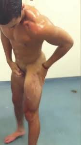 Spy- Watching handsome dude at American public showers - ThisVid.com