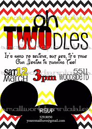 Mickey Mouse Birthday Party Ideas For 2 Year Old Boy Oh Twodles Invitations Toodles Mickey Mouse Boy Girl Birthday Party Chevron Boy Birthday Party Invitations Mickey Birthday Party Boy Birthday Party Themes