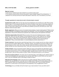 There are four basic steps: Study Guide For Exam 1 Cell And Molecular Biology Biol 2104 Docsity