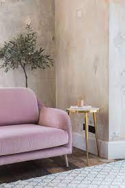 Kew Velvet Sofa Rose Grey Stylish Living Room Living Room Interior Pastel Interior
