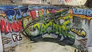 Tiroteio na favela do jacarezinho deixa três mortos. Grafite 3d Jacare Jacare Grafite 3d Favelas