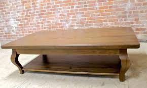 Lou hodges mid century vintage california solid oak coffee table. 66in Oak Coffee Table In Antique Walnut Finish Ecustomfinishes