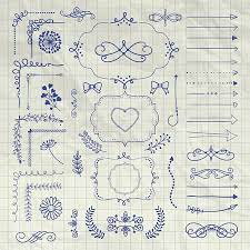 Además también incluye vídeos en los que aprendemos a hacer nuestro propio papel decorado. Conjunto De Negro Dibujados A Mano Elementos De Diseno De Doodle Rusticas Bordes Decorativos Separadores Flechas Remolinos Pergaminos Las Esquinas Los Objetos En La Textura Del Cuaderno Arrugado Ilustracion Del Vector Ilustraciones