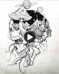 While many design ideas that involve the skull often represent death and destruction, the symbol itself can actually stand for something meaningful and inspirational. 61 Trendy Tekening Schedel Schetsen Tat Skull Art Drawing Skull Sketch Skulls Drawing