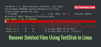 How To Recover Deleted Files Using Testdisk In Linux