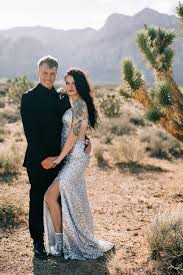 The easiest and best way to plan your elopement in las vegas. Rock Roll Vegas Elopement In Red Rock Wedding Photos Poses Wedding Dress Sequin Little White Chapel