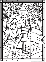 Stained Glass Knight Medieval Crafts Middle Ages Knight