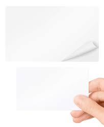 Business cards tomorrow bct is the world's largest wholesaler of thermographed (raised) and offset (flat) printed products to the printing trade. Self Adhesive Pvc Cards Plastic Pack Of 10 By Lanyards Tomorrow Blank White Standard Cr80 Credit
