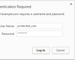 Sito Web protetto da password