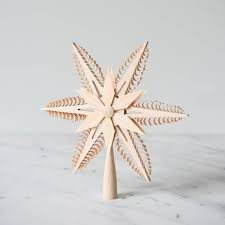 German Tree Topper Star June Tree Toppers Wooden Christmas Decorations Minimalist Christmas Decor