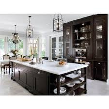 Grey Walls Brown Cabinets Kitchens Chocolate Brown Stained Kitchen Cabinets Shelves Coffee Bar Stained Kitchen Cabinets Home Kitchens Kitchen Inspirations