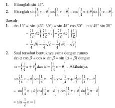 Check spelling or type a new query. Contoh Soal Dan Pembahasan Jumlah Dan Selisih Sinus Dan Cosinus Cara Golden