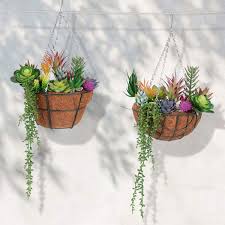 These indoor hanging plants will instantly liven up any space—and boost your mood. Buy Meneco Artificial Hanging Succulent Plants 2 Pack String Of Pearls Plant Artificial Hanging Plants Unpotted Fake Plants For Bedroom Aesthetic Small Online In Indonesia B081p23bqt