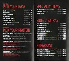 Check spelling or type a new query. Chronic Tacos Sugarhouse Menu Slc Menu