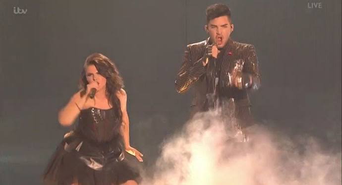 X Factor – Saara Aalto and Adam Lambert – brianmay.com