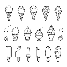 Dibujo Helado Para Colorear