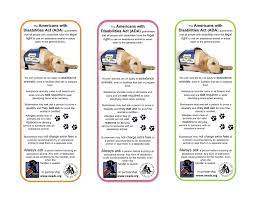 Rights And Access Cheat Sheet Neads Nat L Education For Assistance Dog Srvcs Assistance Dog Service Dogs Therapy Dogs