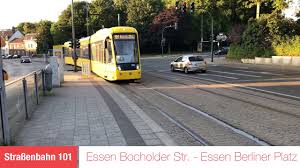 Straaÿenbahn 101 Essen Bocholder Str Berliner Platz Youtube Essen