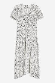 Black And White Spot Midi Dress Black And White Starlight Spot Smock Dress Smock Dress Mini Shirt Dress Women Dress Online