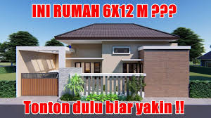 Desain rumah minimalis 10x6 model menyamping. Desain Rumah 6x12 M Posisi Melebar Dengan Tampak Depan Besar Dan Mewah Youtube