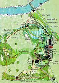 Map Garden Of Cosmic Speculation Portrack House Near Dumfries Garden Of Cosmic Speculation Landscape Architecture Design Gorgeous Gardens