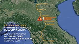 Lunga 3000 km, attraversa l'italia da un capo all'altro, dal brennero alla sicilia. Ciclovia Del Sole Cantiere Sulla Ex Ferrovia Bologna Verona Gennaio 2020 Youtube