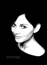 Black And White Vector Art Black And White Vector Portrait Claudia By Sergemalivert On Deviantart Cifrovoe Iskusstvo Risunki Illyustrator