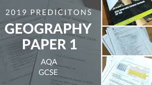 Aqa 2019 Predictions Geography Paper 1 Youtube