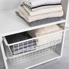 Ikea wire basket with handle black kitchen organiser. Hjalpa White Wire Basket With Pull Out Rail 60x55 Cm Ikea
