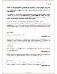 Important Questions For Cbse Class 12 Business Studies Chapter 9 Financial Management