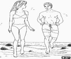 En La Playa Con Ken Y Barbie Para Colorear Pintar E Imprimir Desenho de ken para colorir tudodesenhos. ken y barbie para colorear pintar