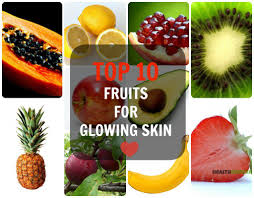 Poor Diet Leads To Dull Rough And Unhealthy Skin Eating And Applying These Top 10 Fruits F Fruits For Glowing Skin Food For Glowing Skin Healthy Glowing Skin