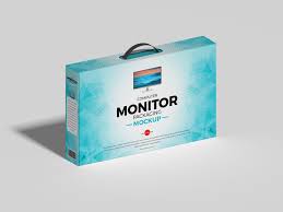 Free Computer Led Monitor Packaging Mockup Design Mockup Planet Packaging Mockup Mockup Design Mockup