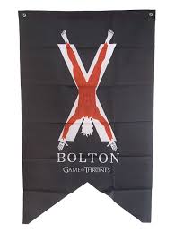 Arya se encuentra con el líder de la hermandad sin estandartes. Bandera Estandarte Casa Bolton Juego De Tronos 76 X 125cm Por 19 90 Que Friki