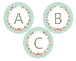 Floral free printable alphabet letters banner. Floral Party Banner Printable Knockoffdecor Com