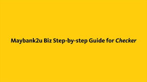 Welcome to maybank2u, malaysia's no. Maybank Sme Maybank2u Biz Step By Step Guide For Checker Youtube
