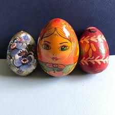 Russian Wood Eggs