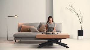 Nadie pensaría que bajo esta bonita mesa de comedor se esconde un billar. Mesa Elevable A Bateria Y Extensible Muebles Toro Monzon