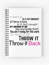 If I Back It Up Is It Fat Enough Tik Tok Spiral Notebook By Cassieg00 Redbubble