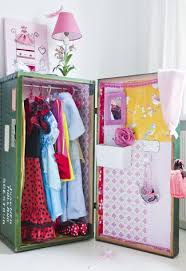 Repurpose An Old Trunk Into A Dress Up Closet Eclectic Kids Room Dress Up Storage Dress Up Area