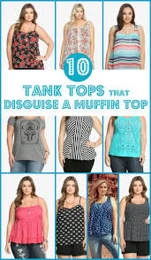10 Cute Tank Tops That Perfectly Disguise A Muffin Top Tank Top Sewing Pattern Sewing Top Plus Size Sewing Patterns