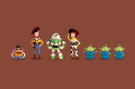 Pixelated Cartoon Characters From Famous Animated Movies Gadgetsin Animated Movies Cartoon Characters Cartoon
