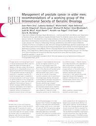 The risks are higher if the relative was diagnosed before the. Pdf Management Of Prostate Cancer In Older Men Recommendations Of A Working Group Of The International Society Of Geriatric Oncology