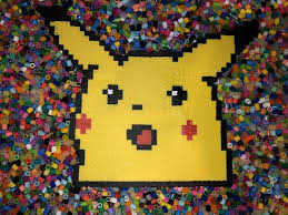 Surprised Pikachu Meme Perler In 2020 Perler Bead Art Bead Art Perler